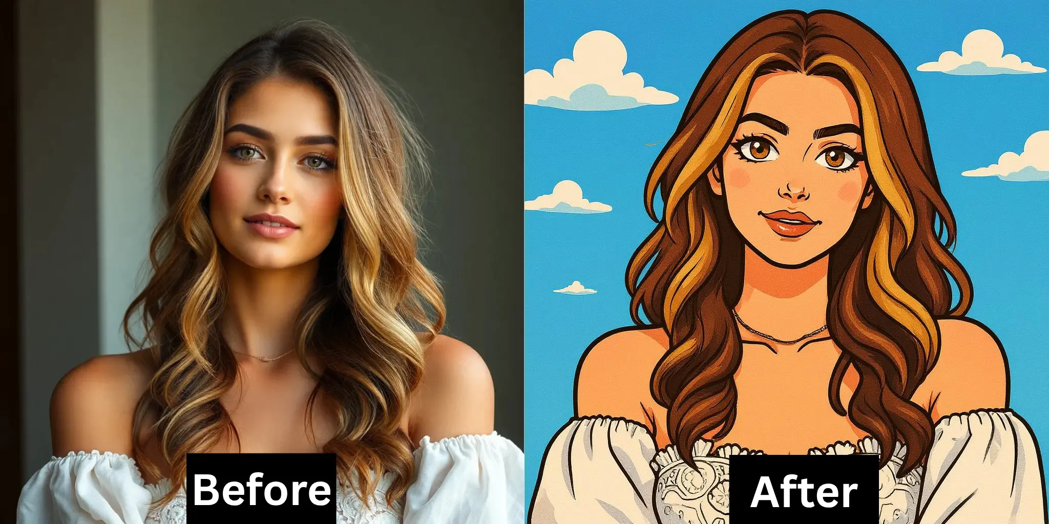 Illustration showing the process of training a custom AI model with sample inputs and outputs